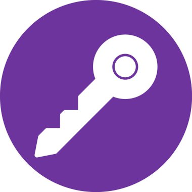 Anahtar simgesi vektör illüstrasyonu