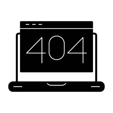 4 0 4 hata vektörü tasarım şablonu