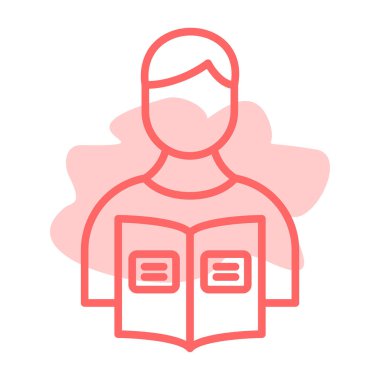 Kitap. Web simgesi basit illüstrasyon