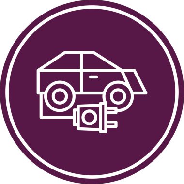 Eşsiz Araç Vektör Satırı Simgesi