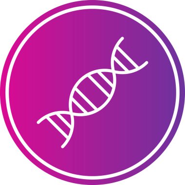 DNA simgesinin vektör illüstrasyonu