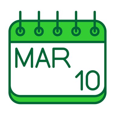 Takvim simgesi, vektör çizimi