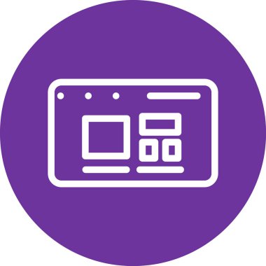 Modern simgenin vektör illüstrasyonu