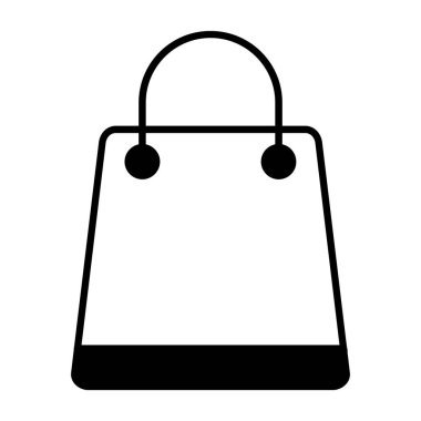 çanta simgesi vektör illüstrasyonu