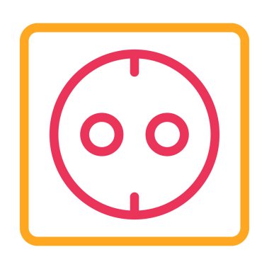 Çizgi film simgesinin vektör çizimi