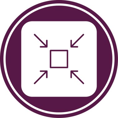 Satır üstü eşsiz ok vektör simgesi