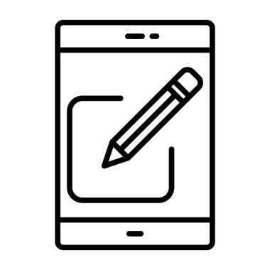 cep telefonu ikonu vektör illüstrasyonu