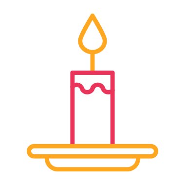 Mum simgesi vektör illüstrasyonu