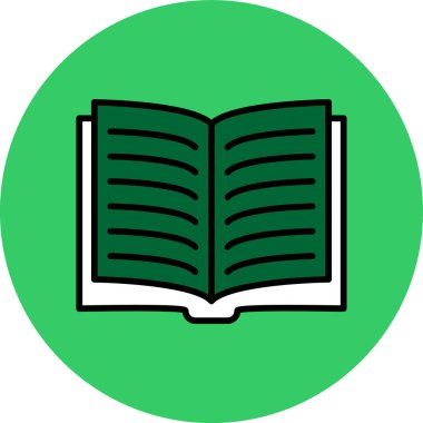 kitap simgesi vektör illüstrasyonu