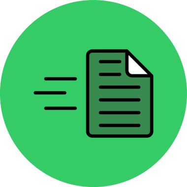 belge simgesi vektör illüstrasyonu