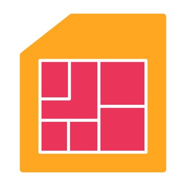 inşaat evi simgesi düz stil