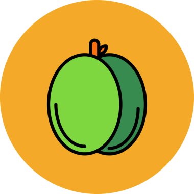 Meyve. Web simgesi basit illüstrasyon