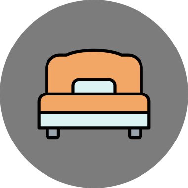 Kanepe. Web simgesi basit illüstrasyon