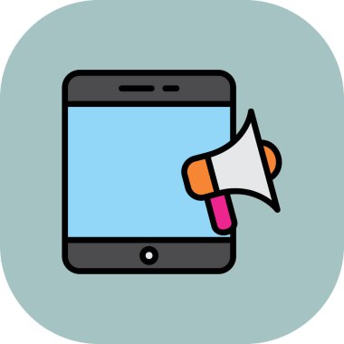 akıllı telefon simgesi vektör illüstrasyonu