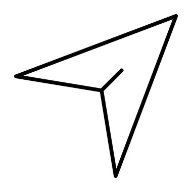 düzlem ikonu vektör illüstrasyonu