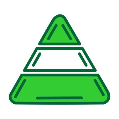 Üçgen simgesi, vektör çizimi