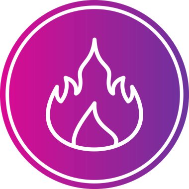 Ateş ikonu. vektör illüstrasyonu