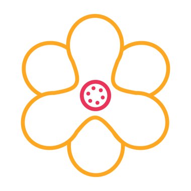 Çiçek vektör simgesi işareti web ve ticari temsilciliği