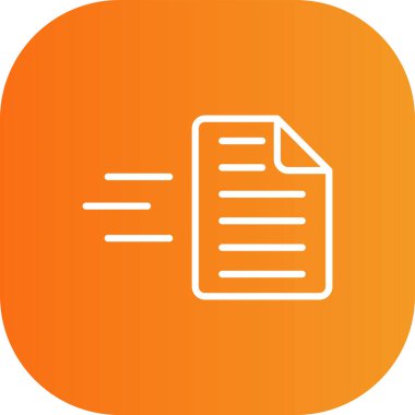 Belge simgesinin vektör illüstrasyonu