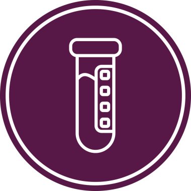 Test tüpü. Vektör illüstrasyonu