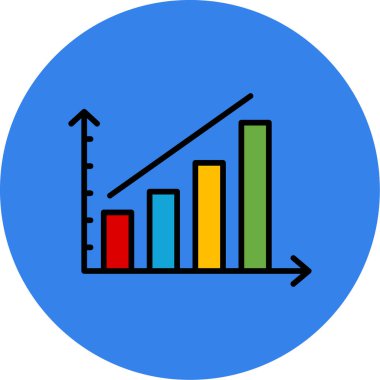 Bar çizelgesi. Web simgesi