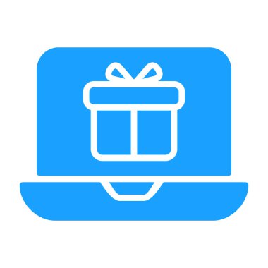 hediye simgesi, vektör çizimi