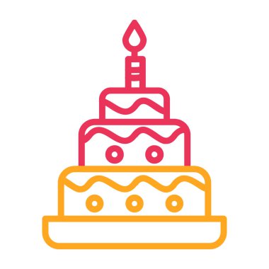 kek ikonu vektör illüstrasyonu