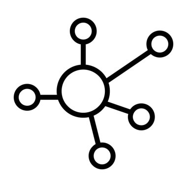 ağ paylaşım simgesi çizimi