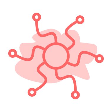 izole edilmiş bakteri virüs simgesi