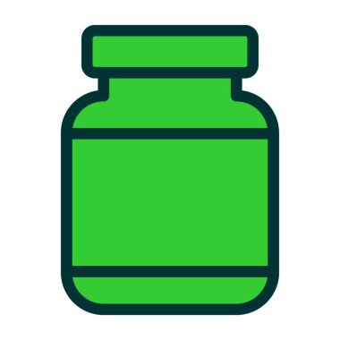 Kavanoz doldurulmuş ışık vektör simgesi tasarımı