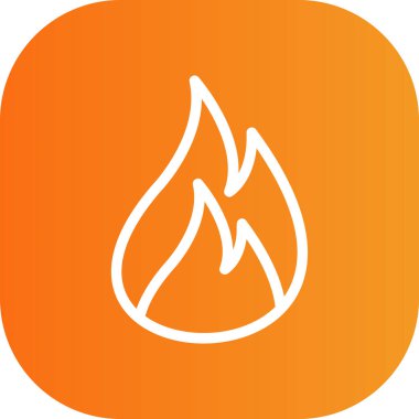 Moda Biçiminde Ateş Simgesi Ayrı Arkaplan