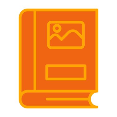 Kitap. Web simgesi basit illüstrasyon