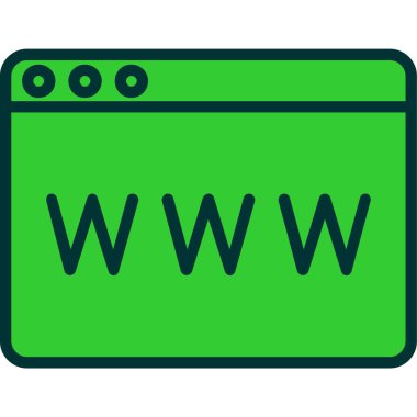 tarayıcı web renk vektörü resimleme simgesi