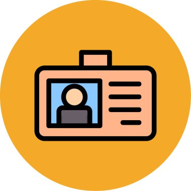 Bir kişi simgesinin vektör illüstrasyonu