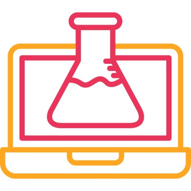 laboratuvar simgesi vektör illüstrasyonu