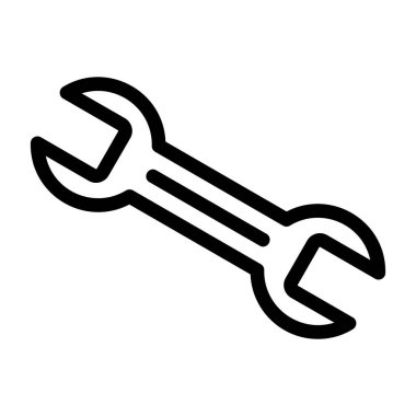 İngiliz anahtarı vektör satırı simgesi