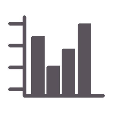 iş grafiği çizelgesi çizgisi ve sağlam simge, diyagram konsepti, beyaz arkaplan üzerinde çizelge işareti, mobil konsept için şema çizelgesi simgesi