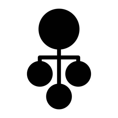 Bir çiçek simgesinin vektör illüstrasyonu