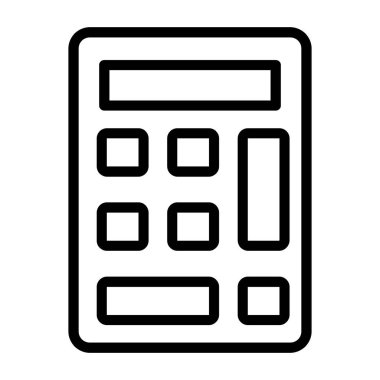 hesap makinesi simgesi vektör illüstrasyonu