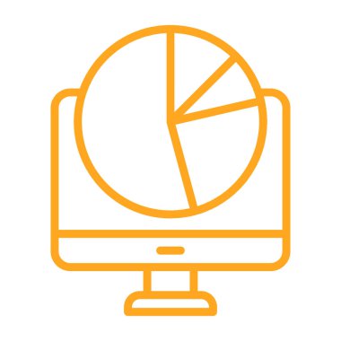 pasta çizelgesi çizelgesi vektör simgesi.