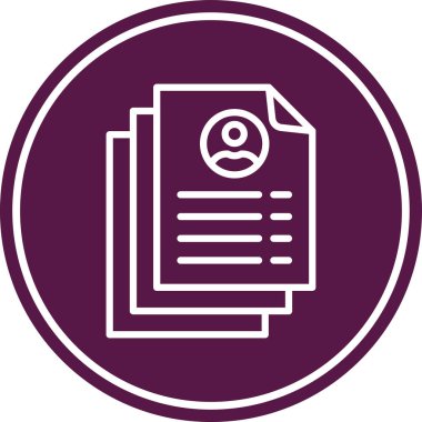 Kağıt ve belgenin vektör simgesi