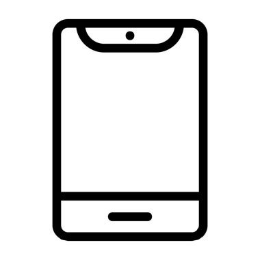 Akıllı telefon simgesi. Taslak vektör. akıllı telefon simgesi web ve mobil tasarım için