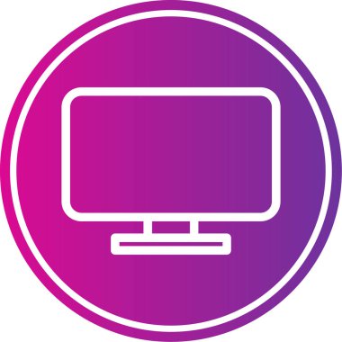 Modern bilgisayar simgesinin vektör illüstrasyonu