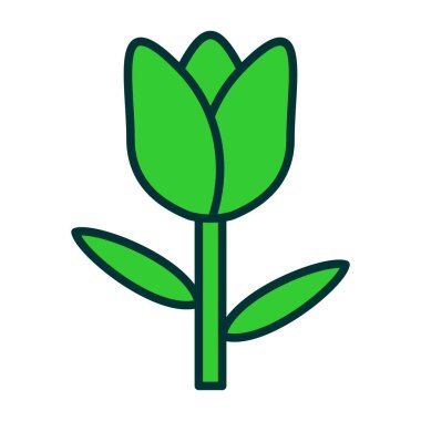 Çiçek. Web simgesi basit tasarım