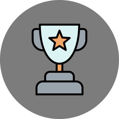 Madalya ödülü vektör simgesi