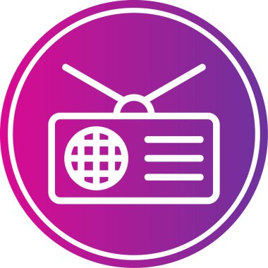 vektör radyo simgesi illüstrasyonu