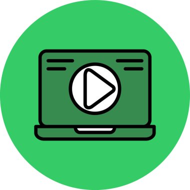 vektör lcd simgesi illüstrasyonu