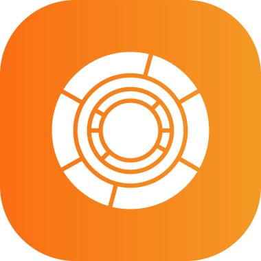 Modern kamera simgesinin vektör illüstrasyonu