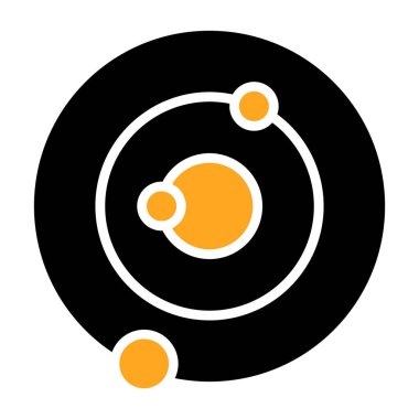 Gezegen ikonu vektör illüstrasyonu