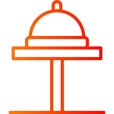 Otel simgesi, vektör illüstrasyonu